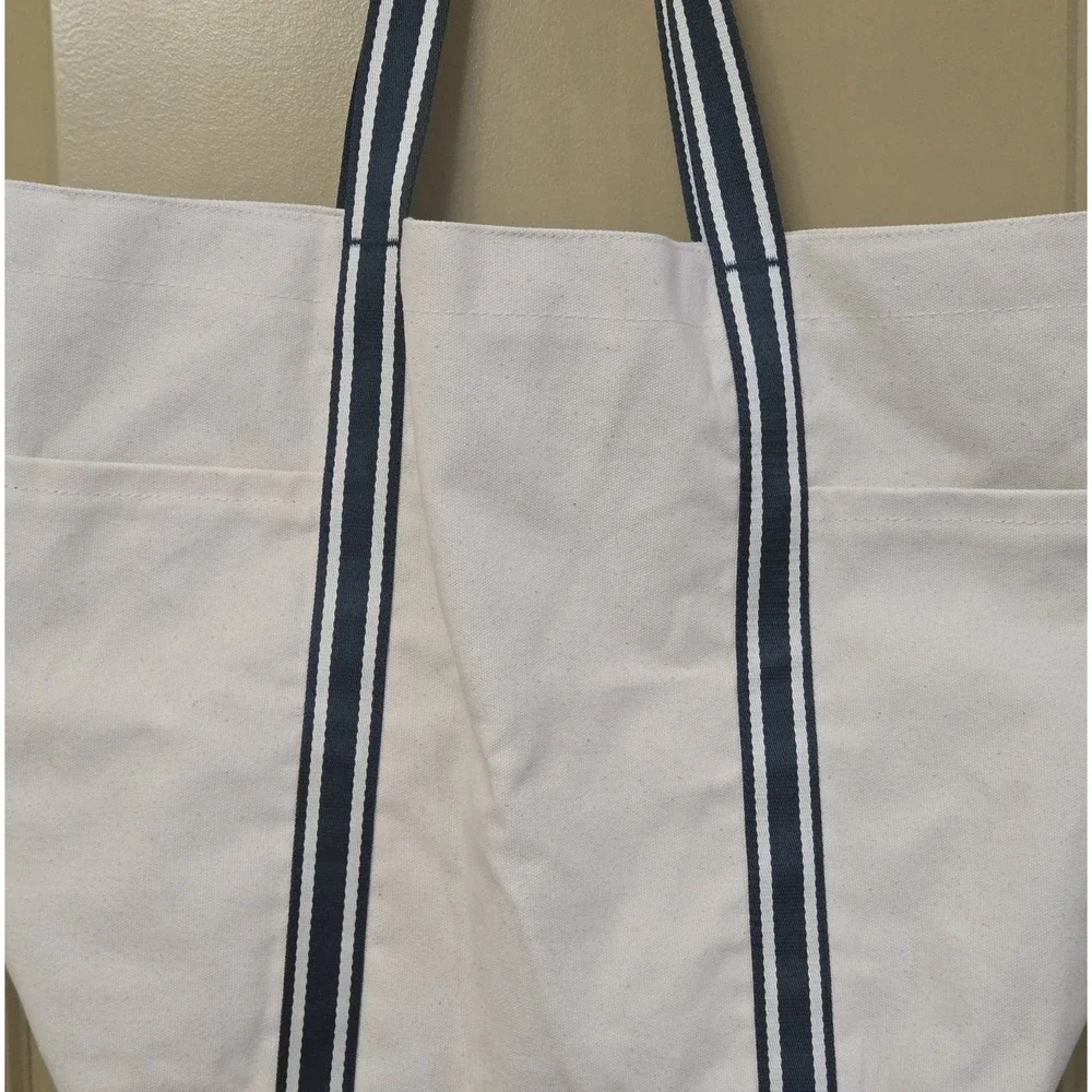 Victorias Secret PINK Logo Canvas Travel Beach Gym Tote Bag Limited Edition NWOT